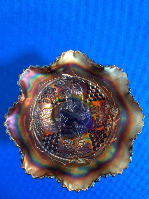 Skål vintage Carnival glas